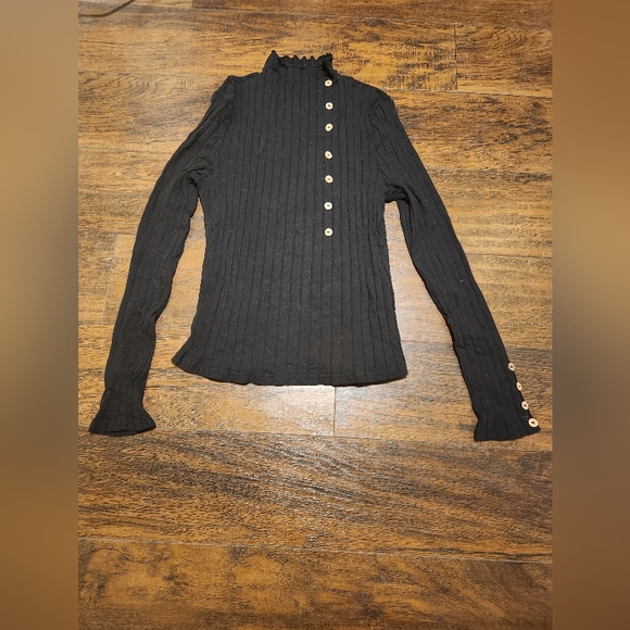 Source Unknown Tops - Turtle Neck Long Sleeve Top